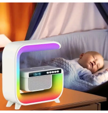 Аккумуляторный ночник RGB G3 с беспроводной зарядкой и Bluetooth колонкой (24)